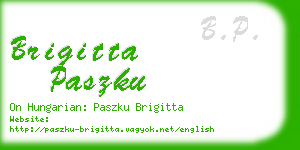 brigitta paszku business card